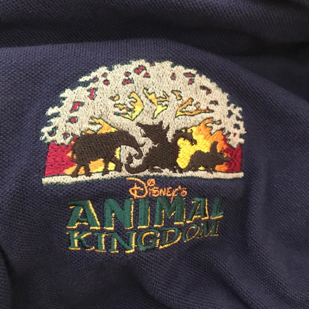Disney's Animal Kingdom Polo Shirt 1998 Theme Park - Picture 3 of 8